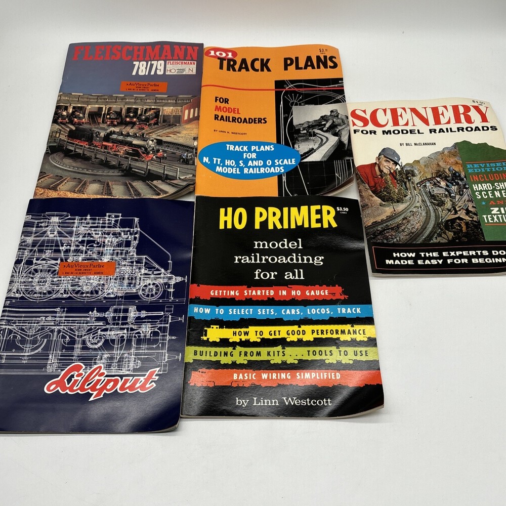 Vintage Train Five (5) Magazine Lot!