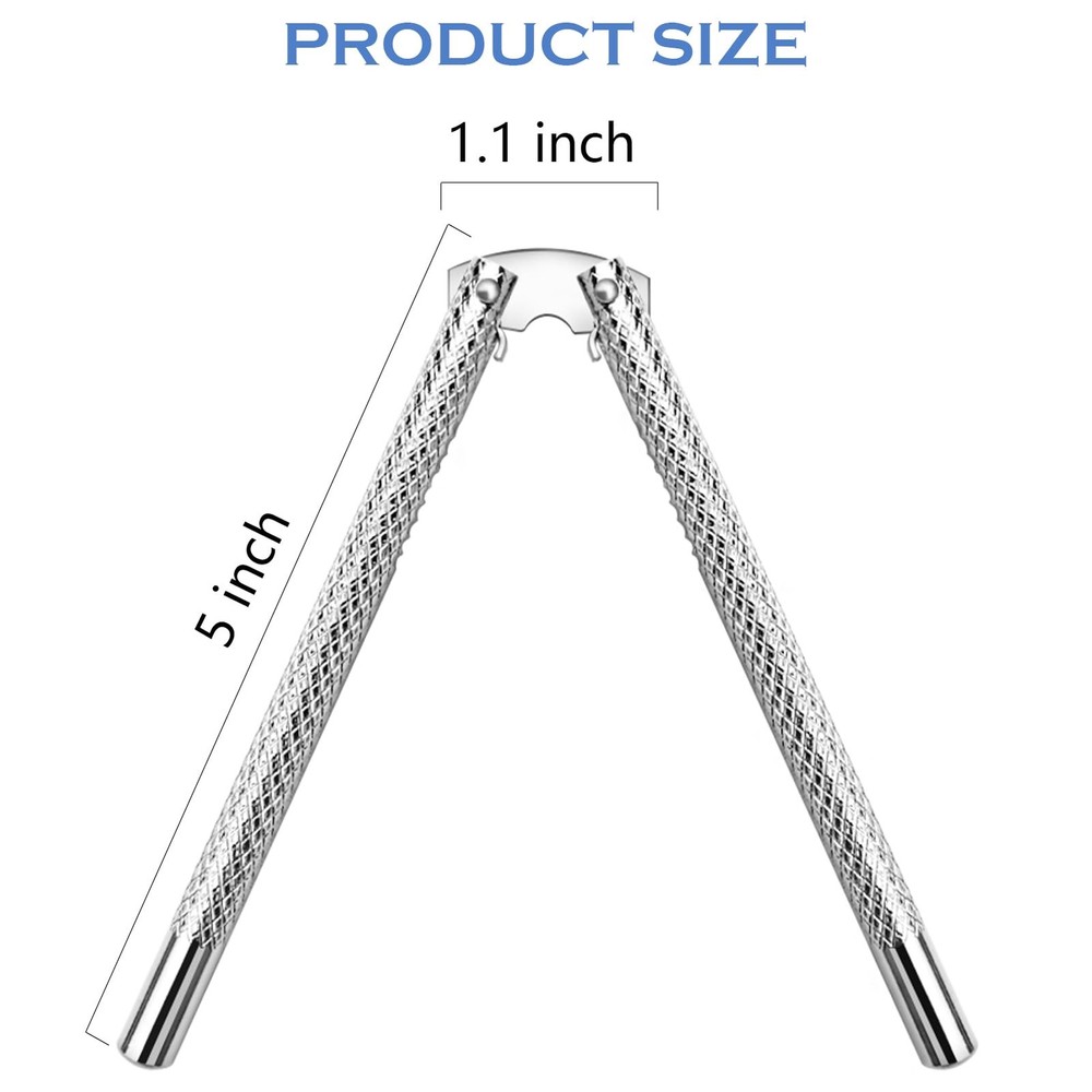 6-Piece Stainless Steel Nut Cracker Set Silver 6 pcs