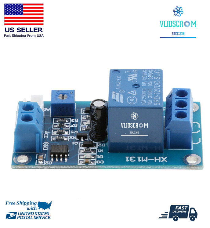 DC12V Adjustable Photoresistor Light Control Relay Switch Time Delay Module