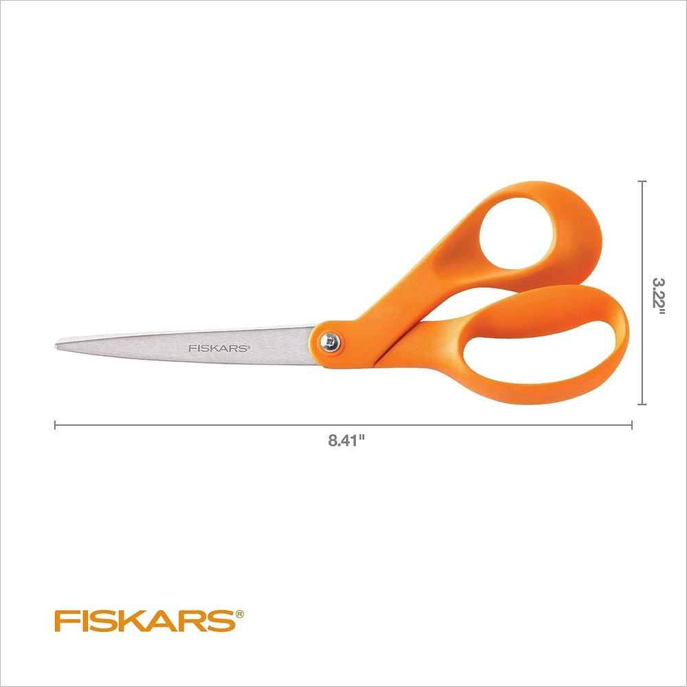 Handled Stainless Steel Scissors, Ergonomic and Keeps Material Flat