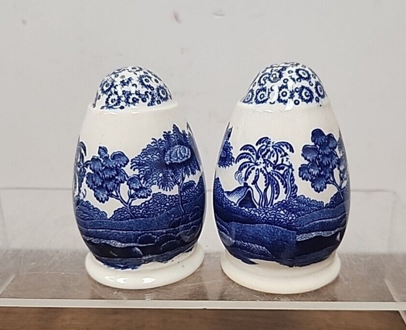 COPELAND SPODE'S TOWER BLUE SALT & PEPPER SHAKER SET