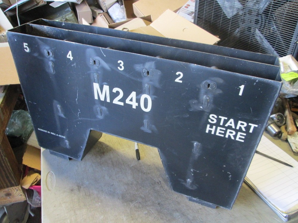 Used SAW/GPMG Coax Ammo Can Insert, CROWS 7.62 and 5.56 belted, Minor Dings-UFIX