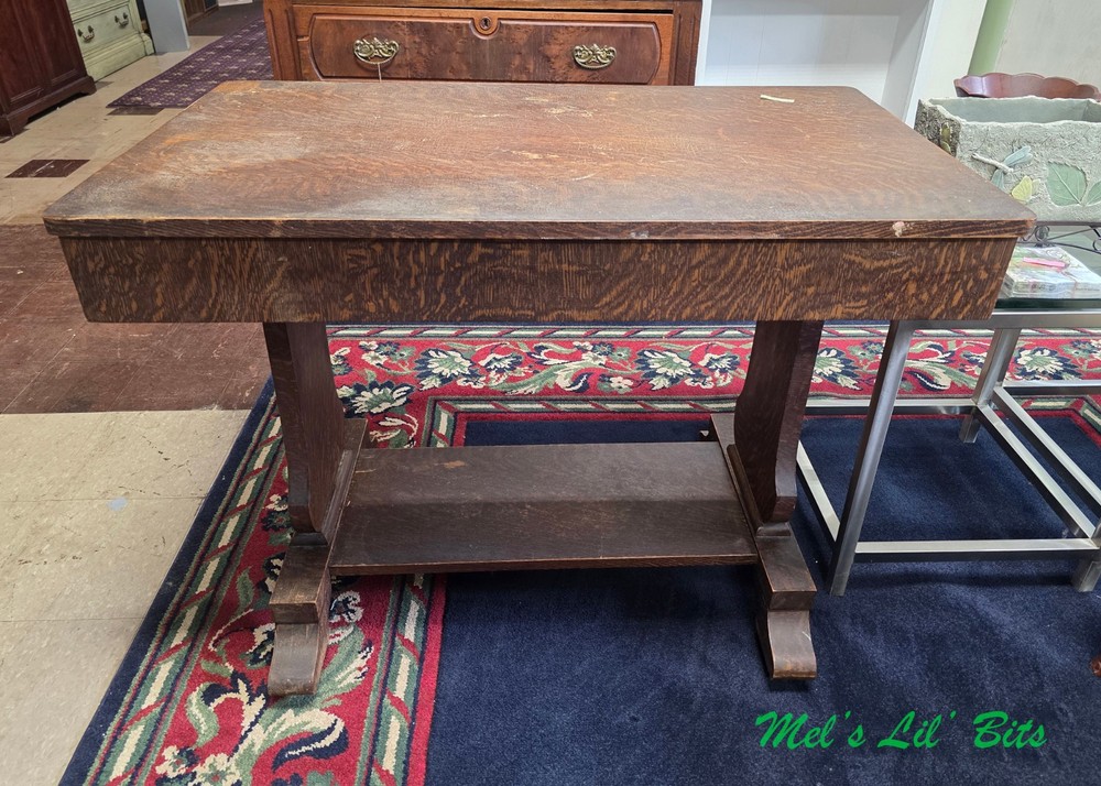 Tiger Oak Library Desk