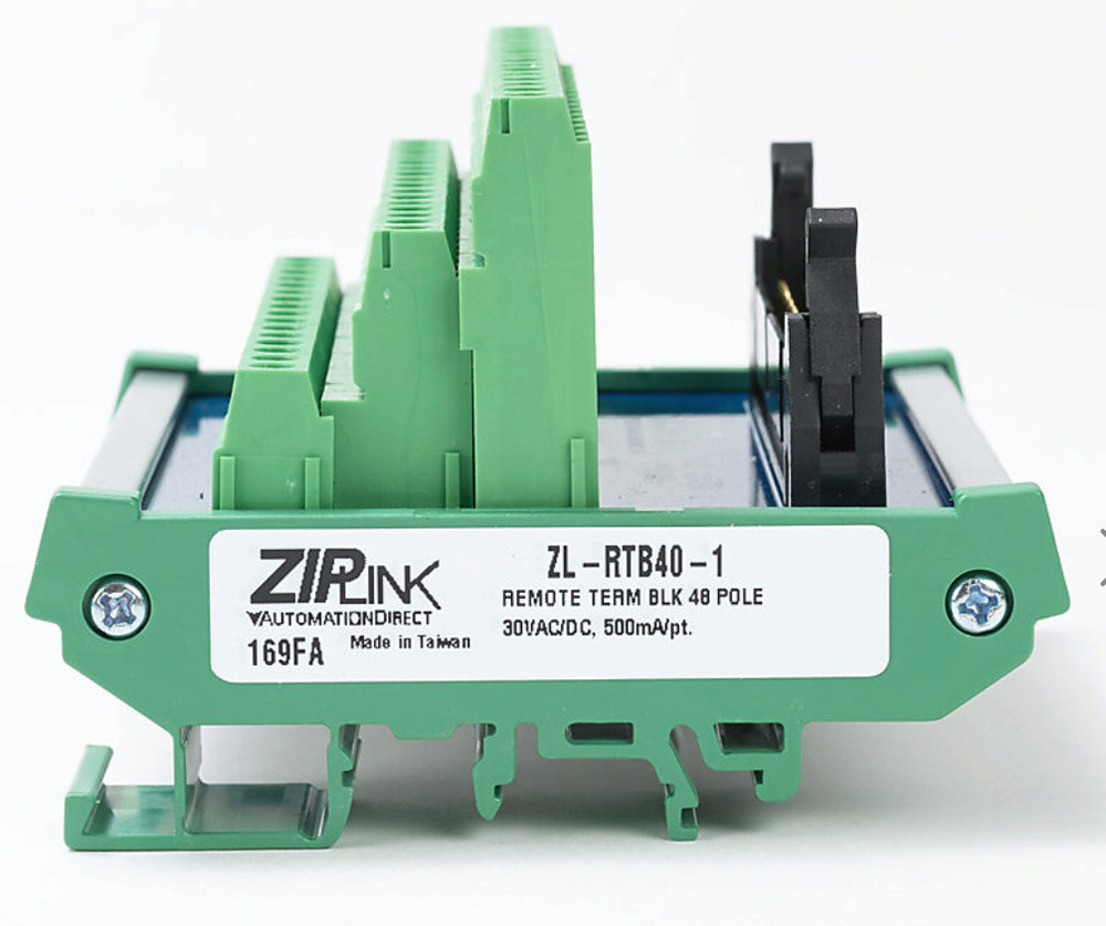 ZIP Link ZL-RTB40-1 reduced-width feedthrough module, 48-pole Automation Direct