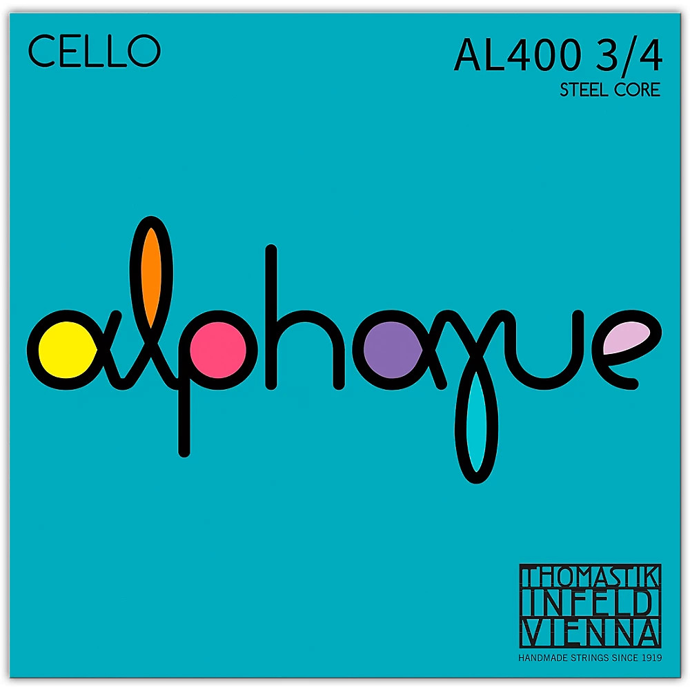 Thomastik Alphayue Series Cello String Set 3/4 Size, Medium