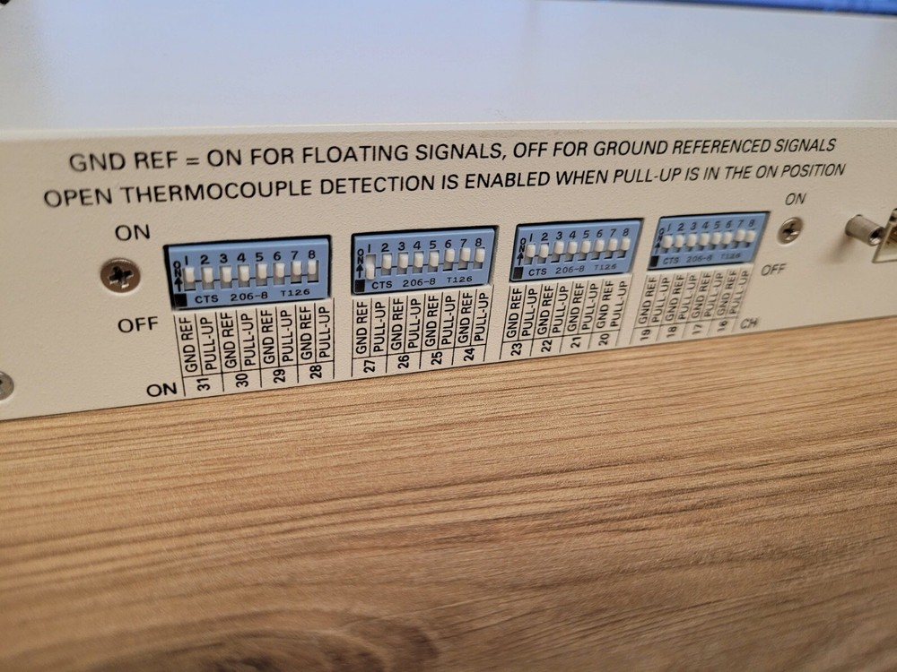 National Instruments TC-2095 32-Channel Thermocouple Adapter Input Panel