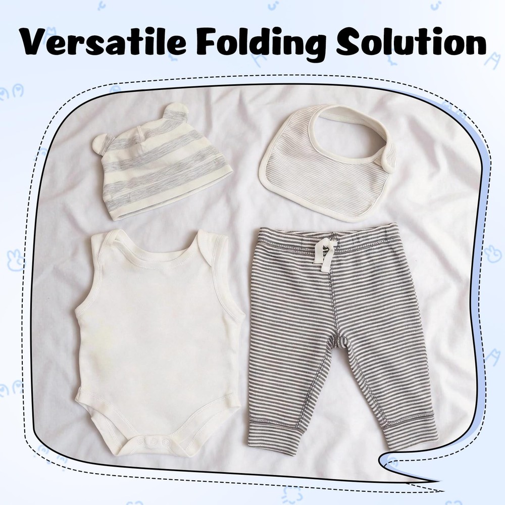 Clothes Folding Board Shirt Folder Kids Laundry Organizer Space Saving Black