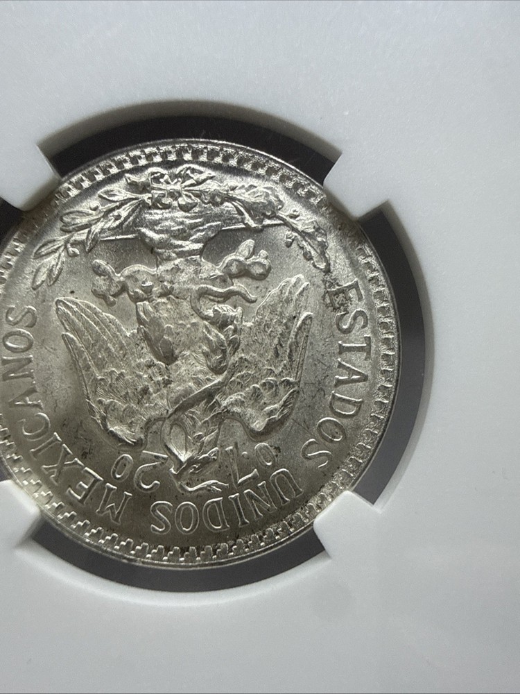 1945 M Mexico 50 Centavos Silver NGC MS 65