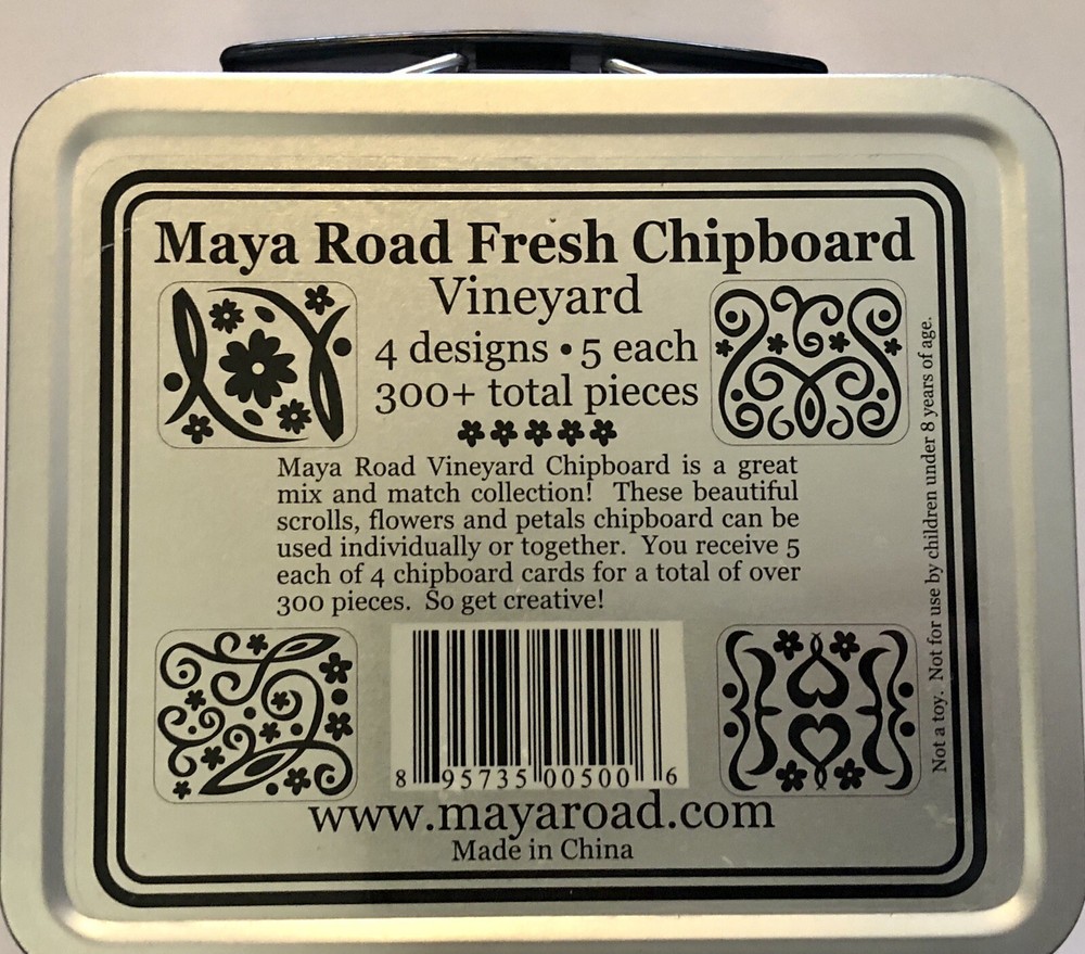MAYA ROAD Fresh Chipboard VINEYARD over 300 Pieces