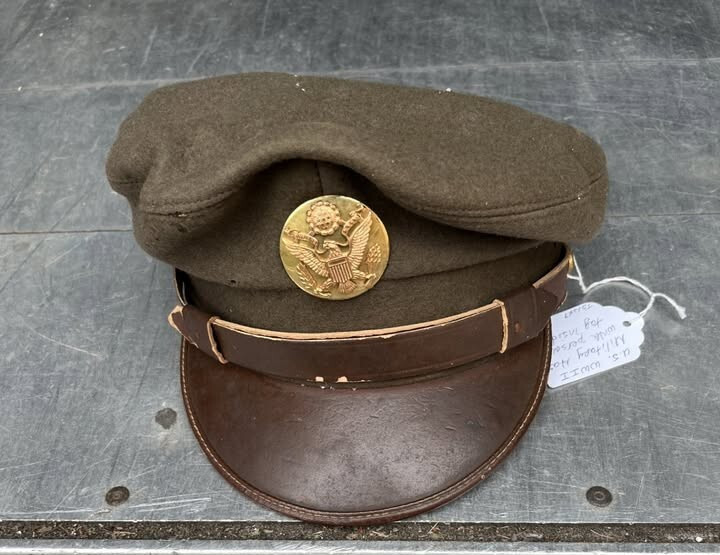 U.S. WWII Military Hat with personalized tag inside