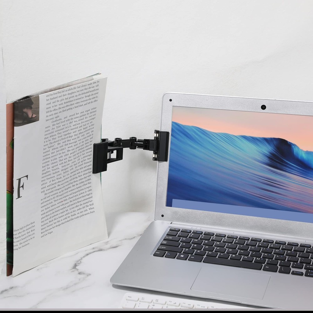2 Pack Adjustable Document Holder Flexible Documents Holder for Typing Computer