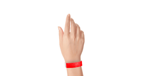3/4" Tyvek Solid Color Wristbands