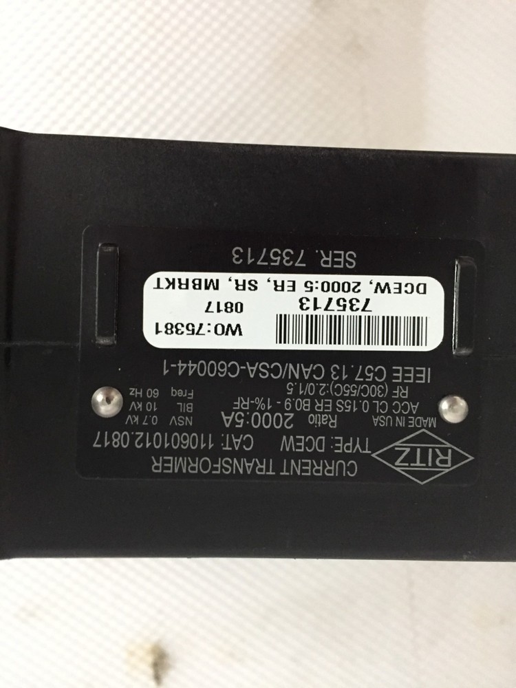 RITZ 110601012.0817 CURRENT TRANSFORMER...61