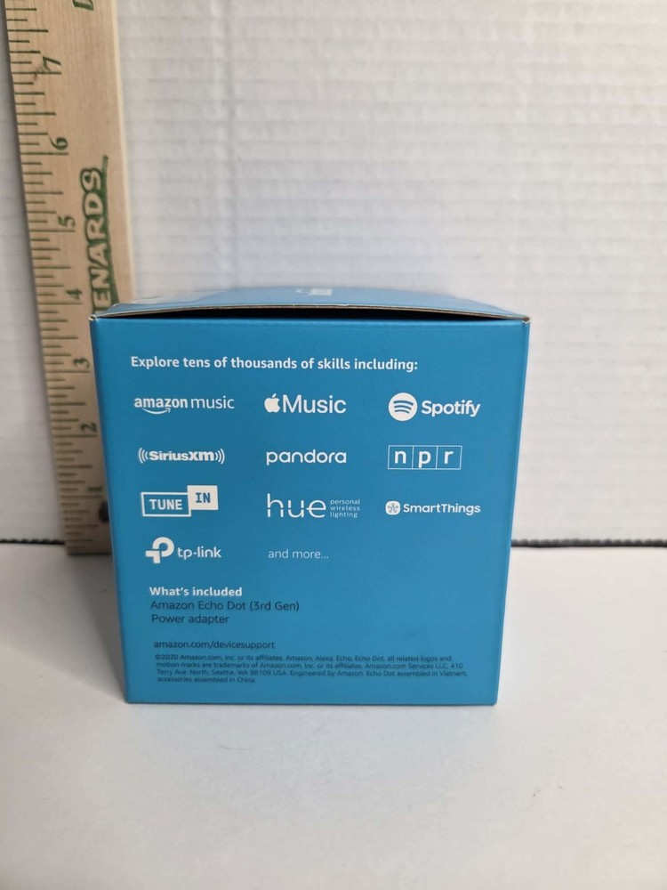 Amazon Echo Dot Smart Speaker with Alexa Voice Control 3rd Gen Charcoal Open Box