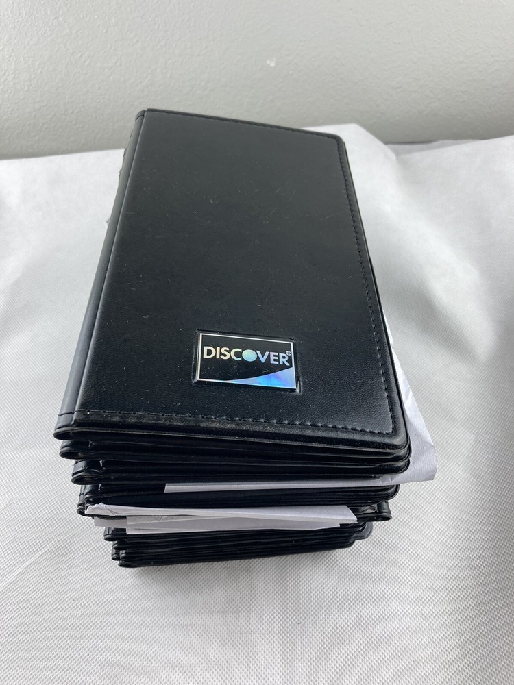 - NEW 15 PCS DOUBLE PANEL CHECK PRESENTER DISCOVER RESTAURANT SERVER BOOKS LOT -