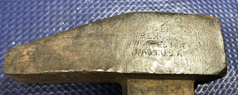 Coes Adjustable Wrench 21'' Vintage pipe monkey knife handle