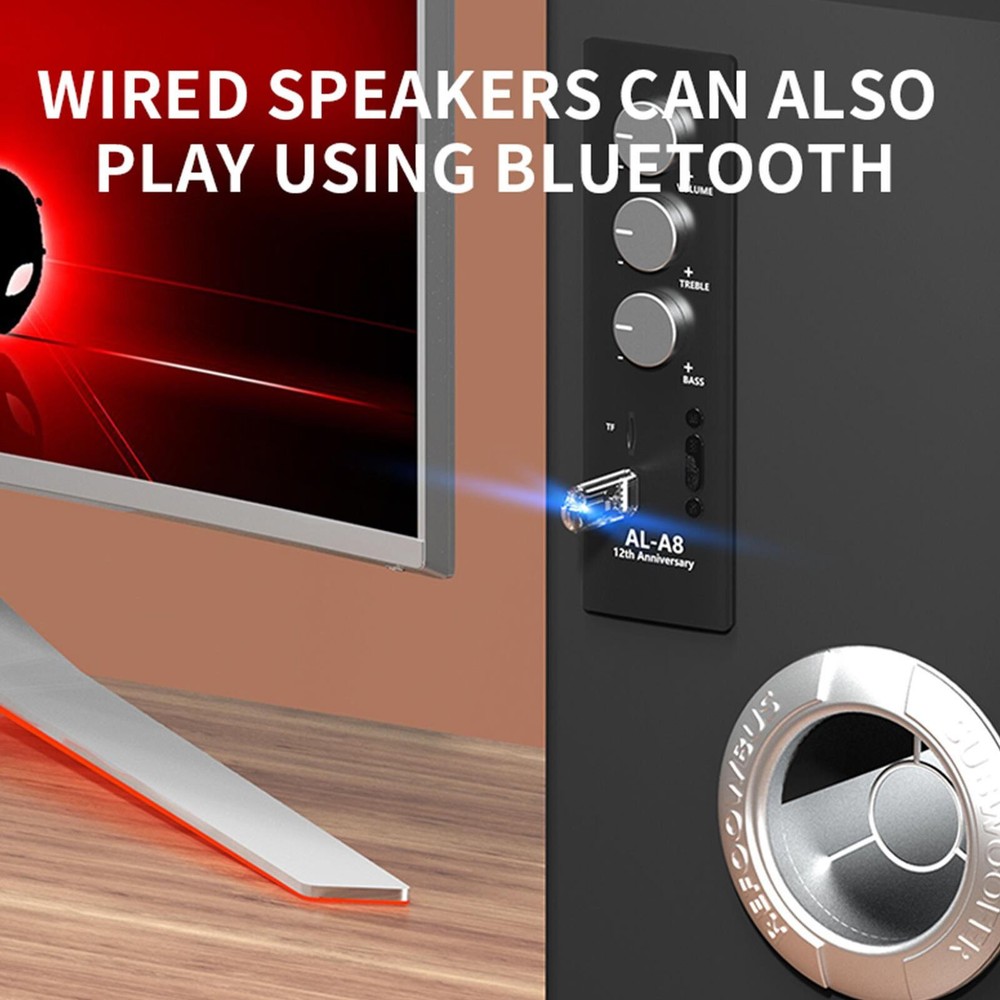 USB Bluetooth 5.3 Adapter Wireless BT Transmitter Receiver Audio Connector new