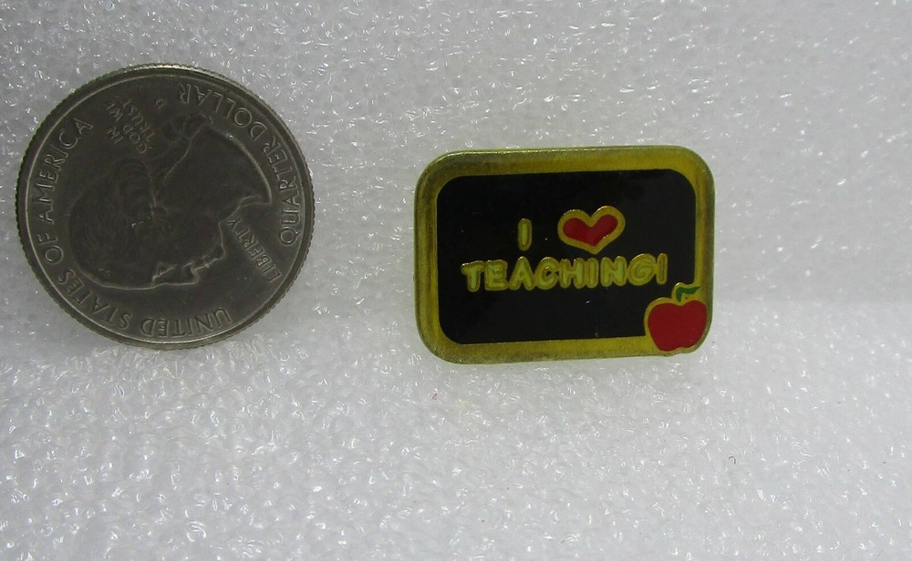 I Love Teaching Pin