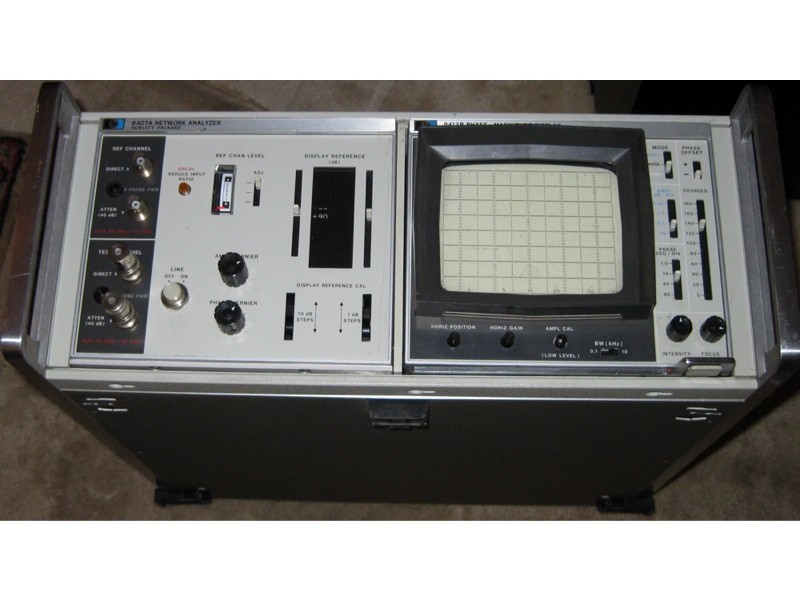 HP/Agilent 8407A 8412B Network Analyzer Phase Magnitude
