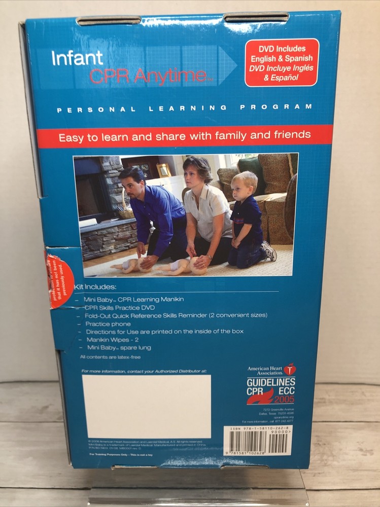 American Heart Association Infant CPR Anytime Personal Learning Program DVD