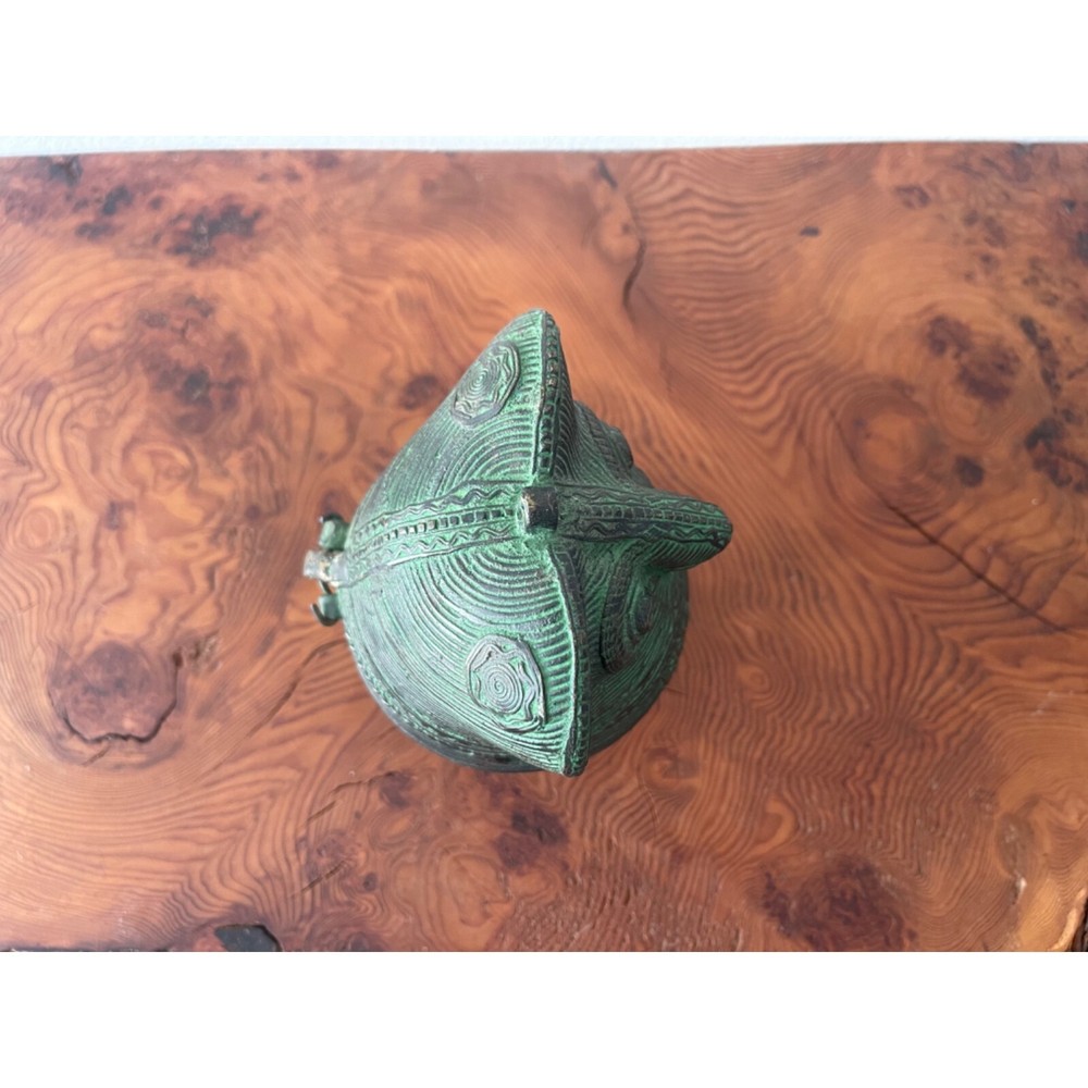 1960's Indian Bronze Owl Incense Burner