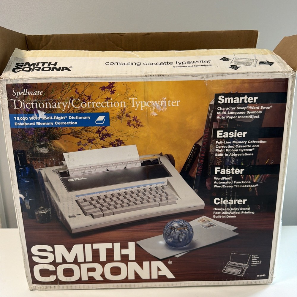 Smith Corona Memory Correct Electric Typewriter Model NA1HH w/ Manual - Tested