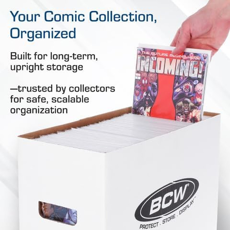 Short Comic Storage Box - 5 Pack | Holds 150-175 Current/Silver Age Comics | Sta