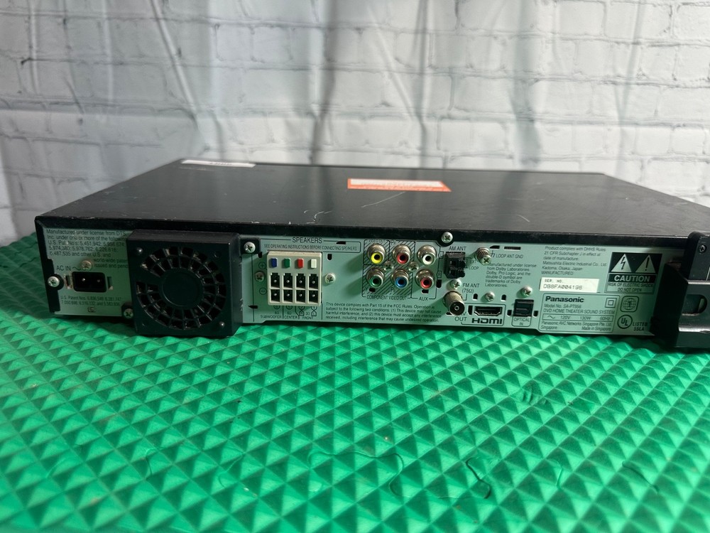 Panasonic Sa-PT960 1000W 5 Disk DVD Home Theater Receiver