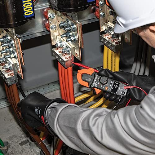 Klein Tools CL390 Digital Clamp Meter, Reverse Contrast Display, Auto Ranging