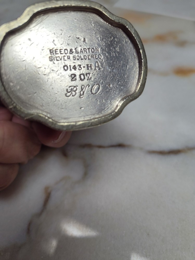 Reed And Barton Silver Creamer B&O Railroad