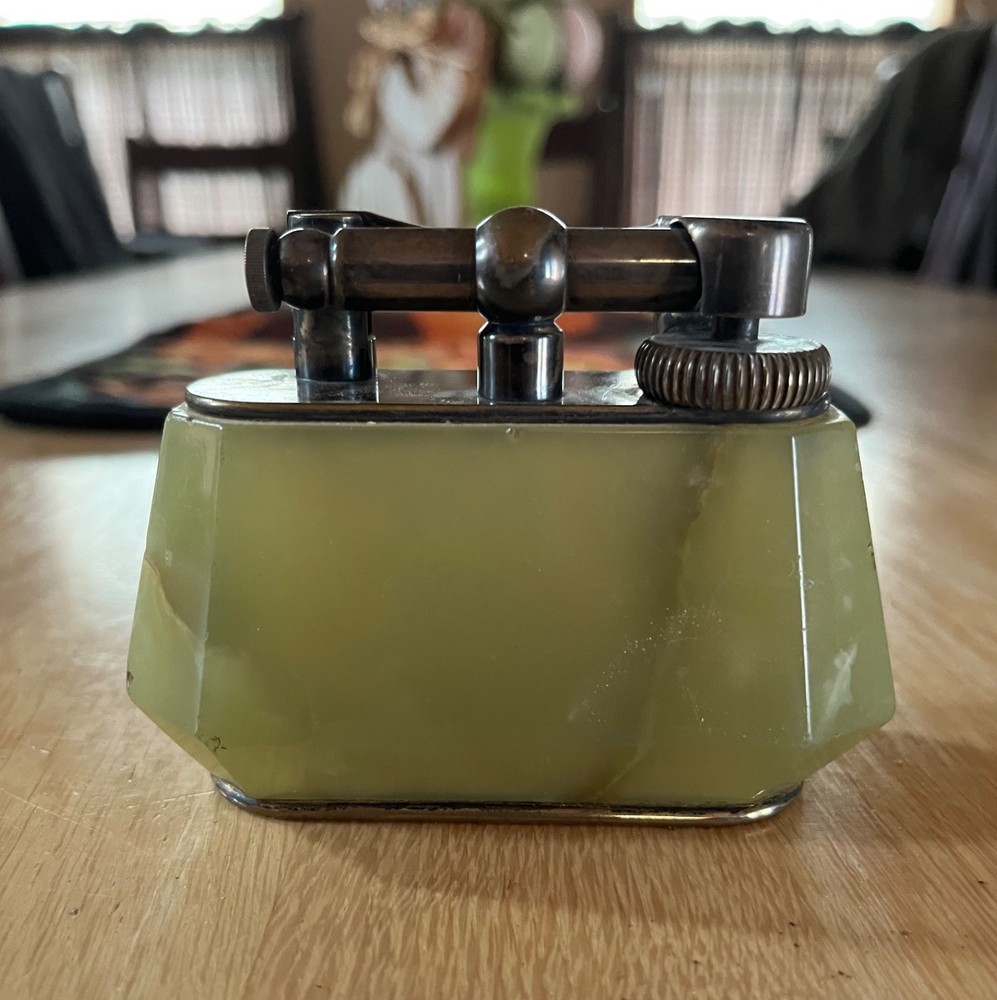 Vintage Dunhill Onyx Table Lighter