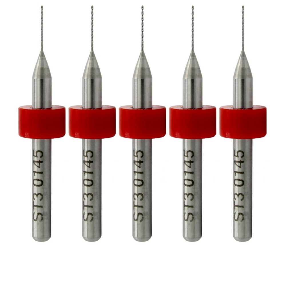 0.0145" (#79) Solid Carbide Drill Bit – 5 Pack – CNC – Factory Resharpened
