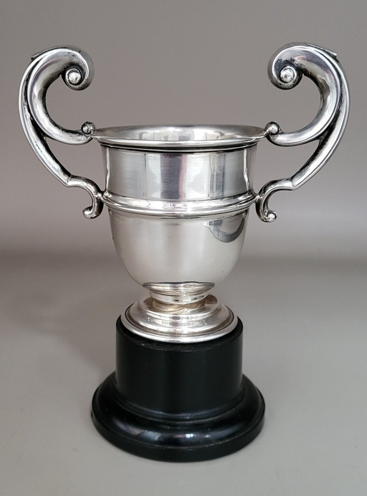 Solid Silver Antique Trophy Cup 43.9g, Hallmarked, Birmingham 1936. Refxdeod.