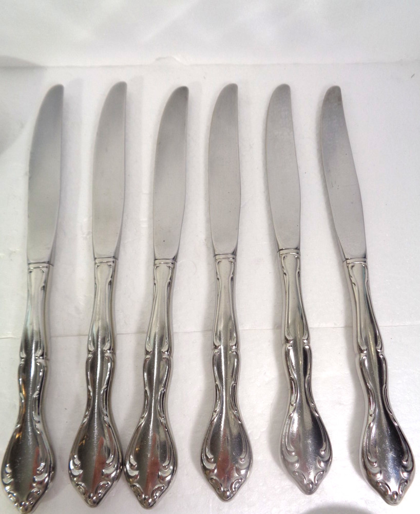 ONEIDA Cantana MIXED Stainless Flatware 6 Four Piece Settings NO SALAD FORK READ