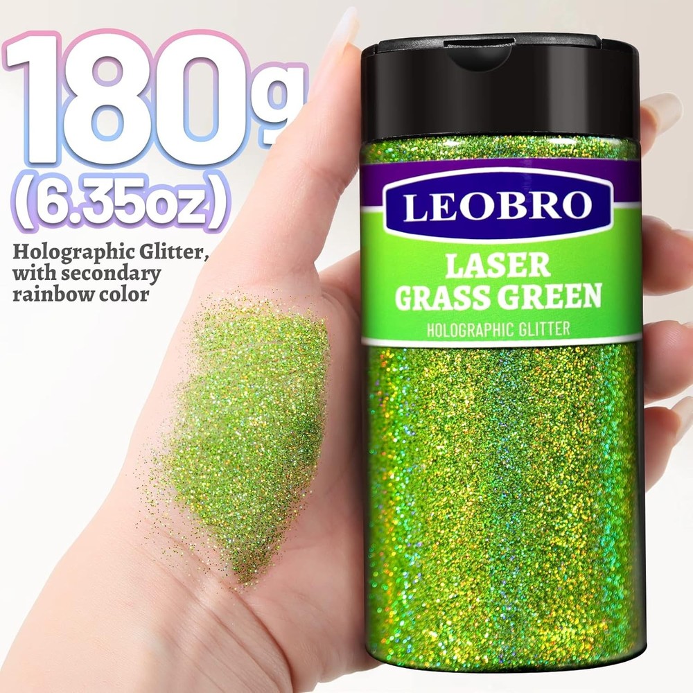 Light Green Holographic Glitter