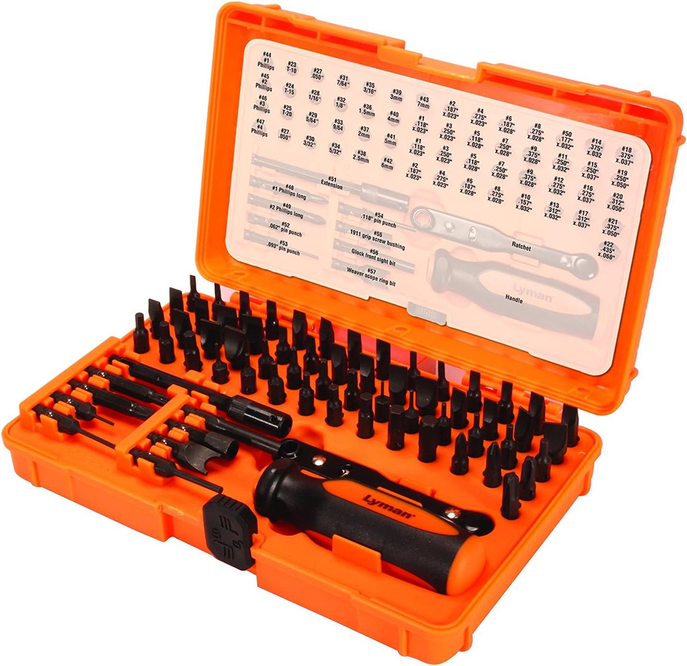 Lyman Master Gunsmith Multi Tool Kit Includes Hex Torx Flathead Phillips and Spe