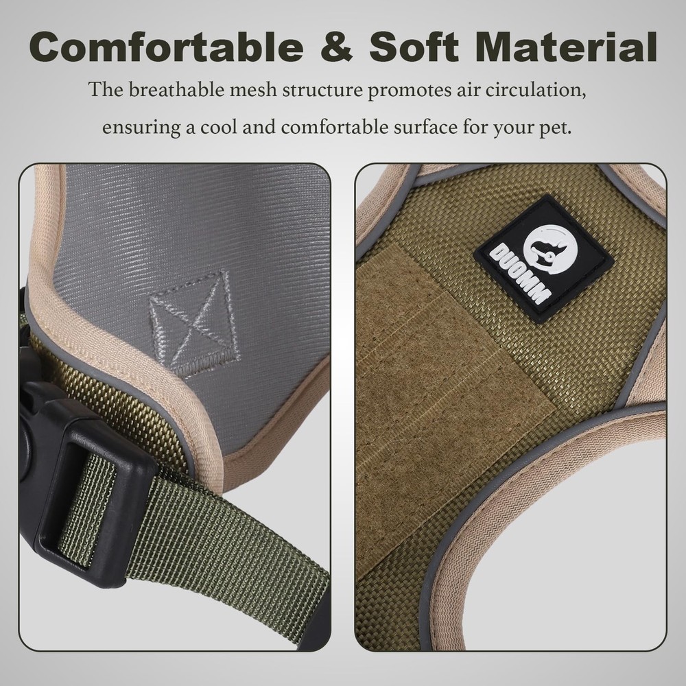 No-Pull Dog Harness for Small & Medium Dogs, Reflective Adjustable Vest with ...