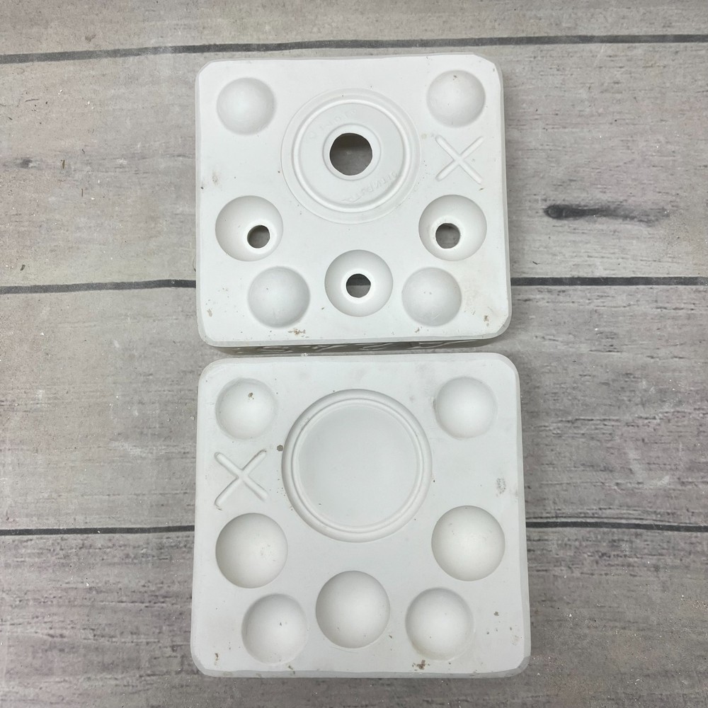 Atlantic Ceramic Casting Mold Disk + Round Half Balls #A245