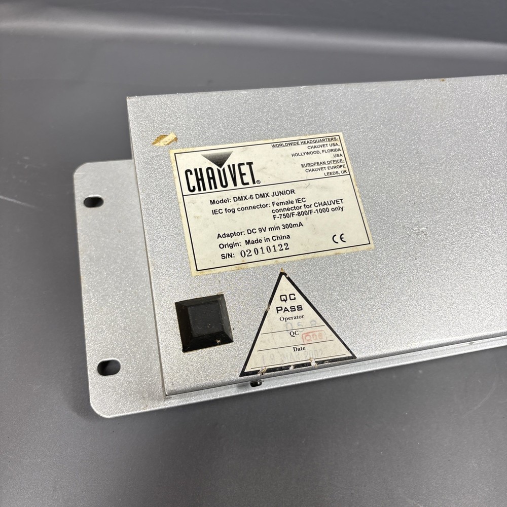 Chauvet DMX 6 Junior Light Controller Tested Works