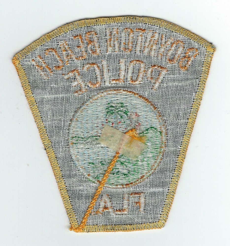 VINTAGE BOYNTON BEACH, FLORIDA POLICE (CHEESE CLOTH BACK) patch