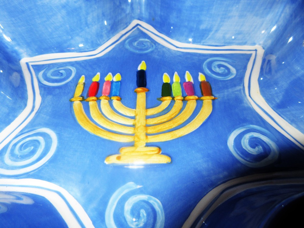 Hanukkah Judaica Candy/Nut Star Shaped Dish Tabletops