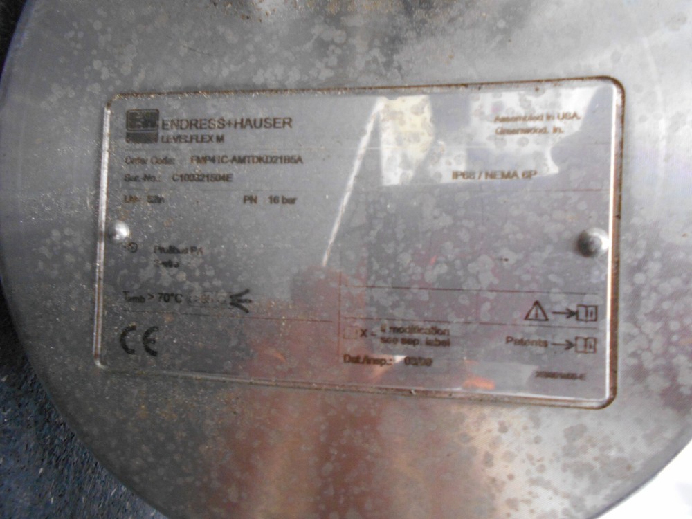 ENDRESS HAUSER GUIDED RADAR LEVEL TRANSMITTER LEVELFLEX M FMP41C W/52" PROBE
