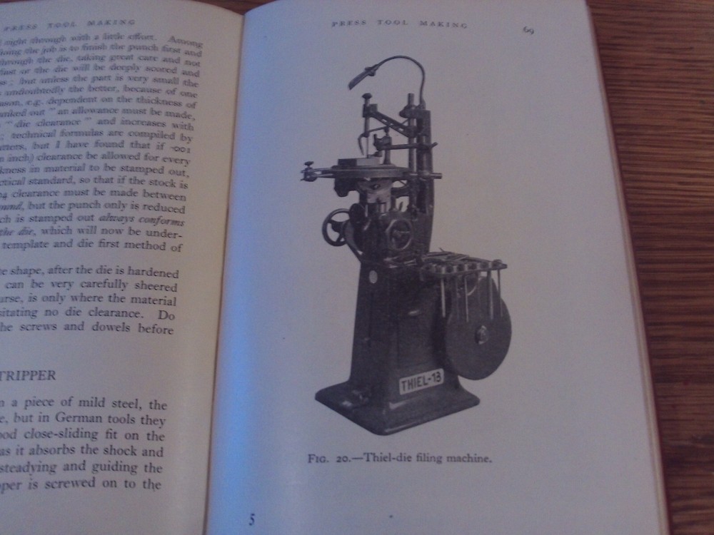 Press Tool Making Very scarce vintage book