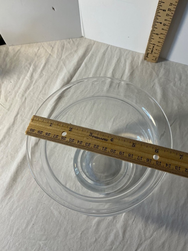 Footed Multi-Purpose Glass fishbowl design 6 1/2” diameter