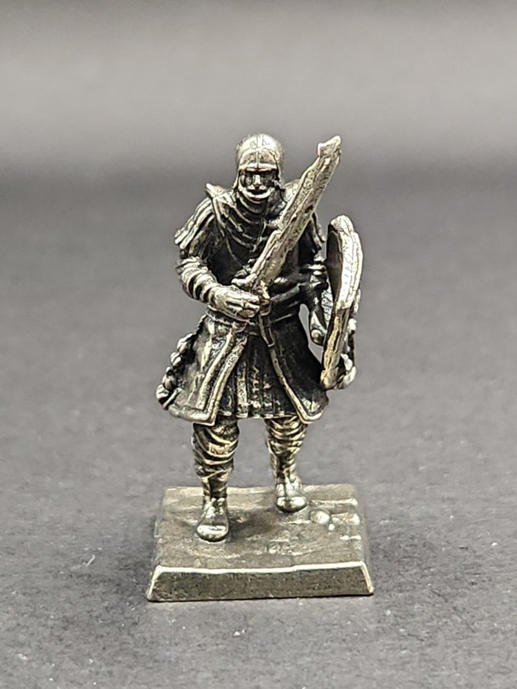 Solid Metal Medieval Army Miniature Figure, Heavy and Sturdy