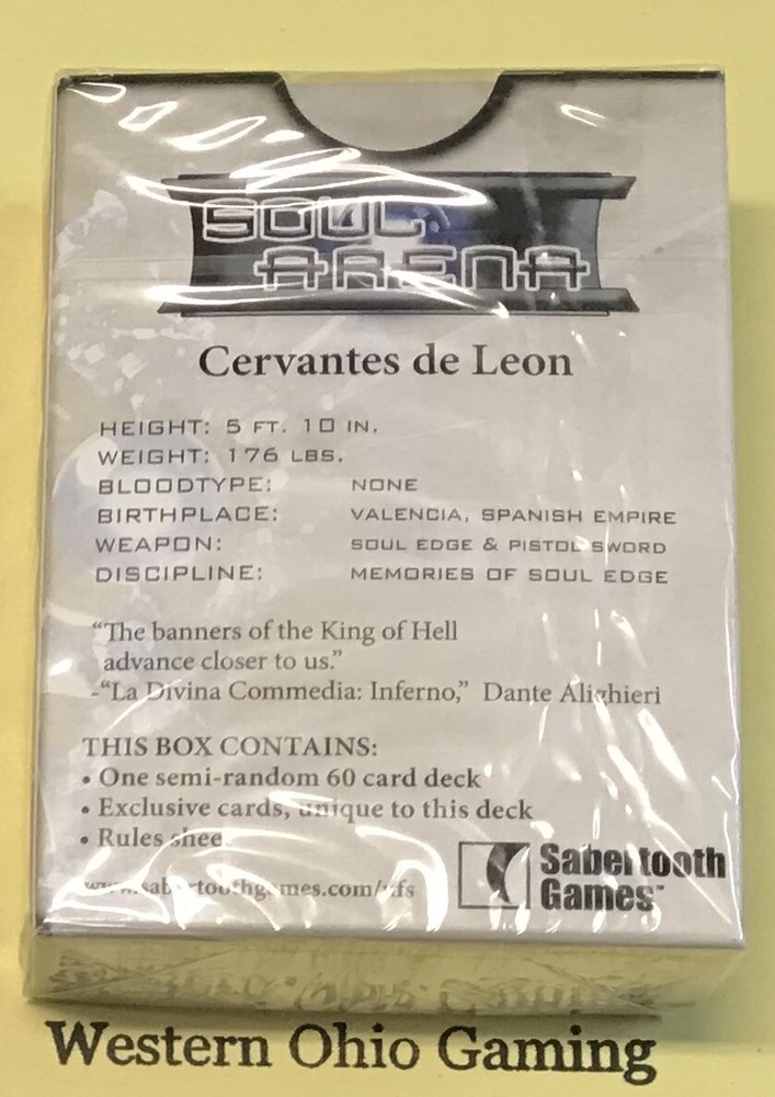 UFS CCG Cervantes de Leon Starter Deck NEW TCG Universal Fighting System