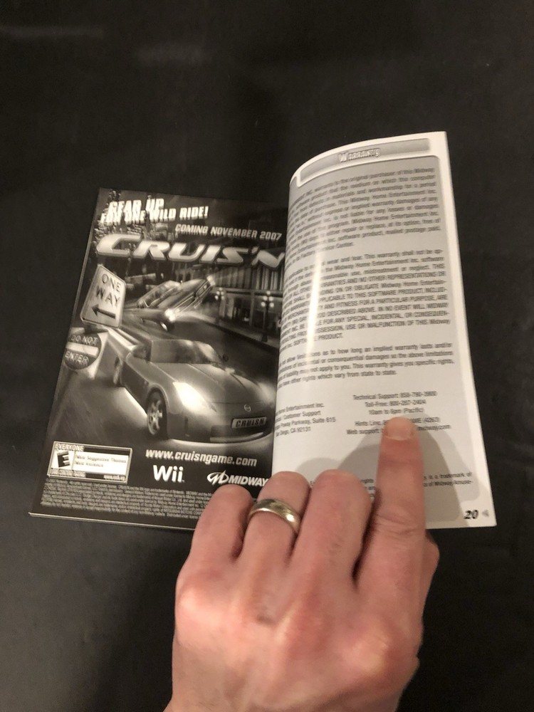 Game party Wii Manual only