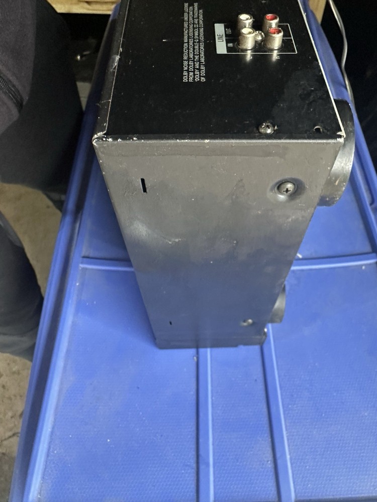 Sony TC-W345 Stereo Dual Double Cassette Deck Powers On (Untested)