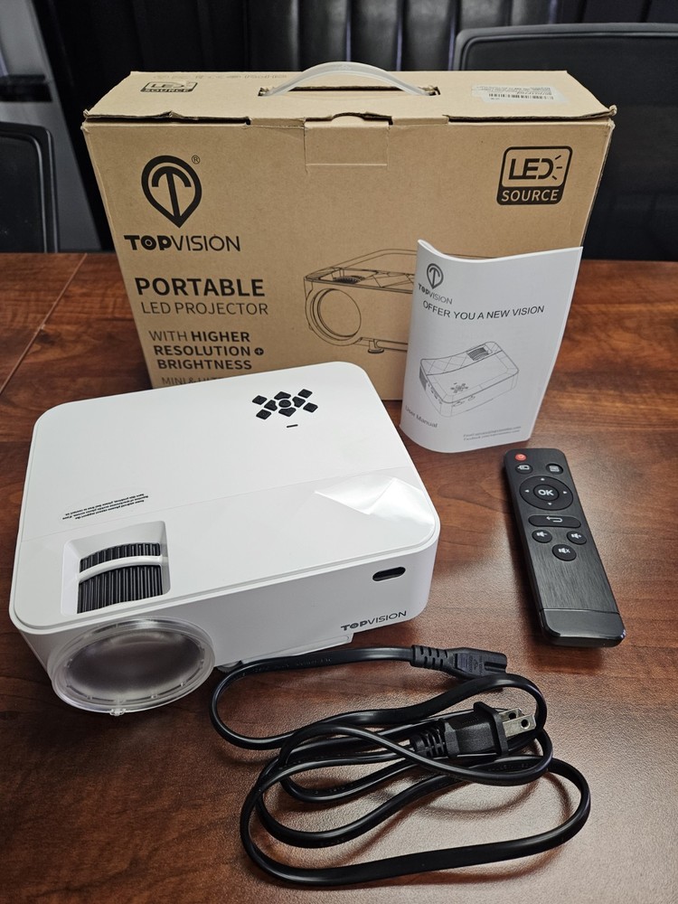 LED Projector, Topvision, Portable, Gently Used