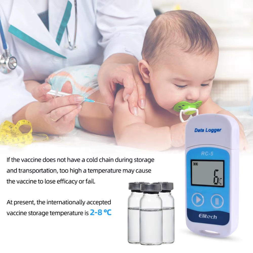 RC-5 High-precision Digital USB Temperature Data Logger for Warehouse Storage Re